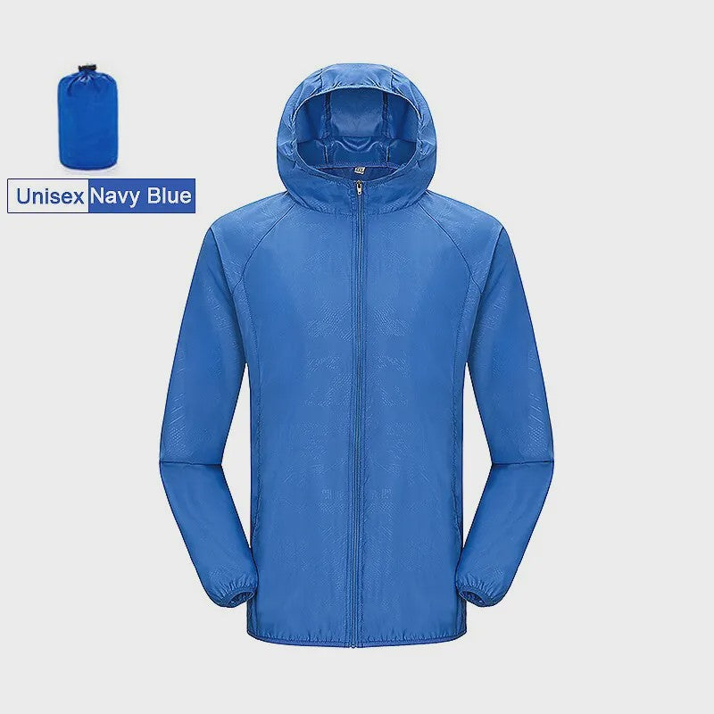 Unisex Winddichte & Waterdichte Outdoor Jas - Sneldrogend & UV-beschermend