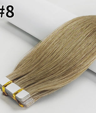 Remy Tape-in Hair Extensions - 100% Echt Menselijk Haar, Natuurlijk Zwart, Naadloos
