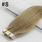 Remy Tape-in Hair Extensions - 100% Echt Menselijk Haar, Natuurlijk Zwart, Naadloos