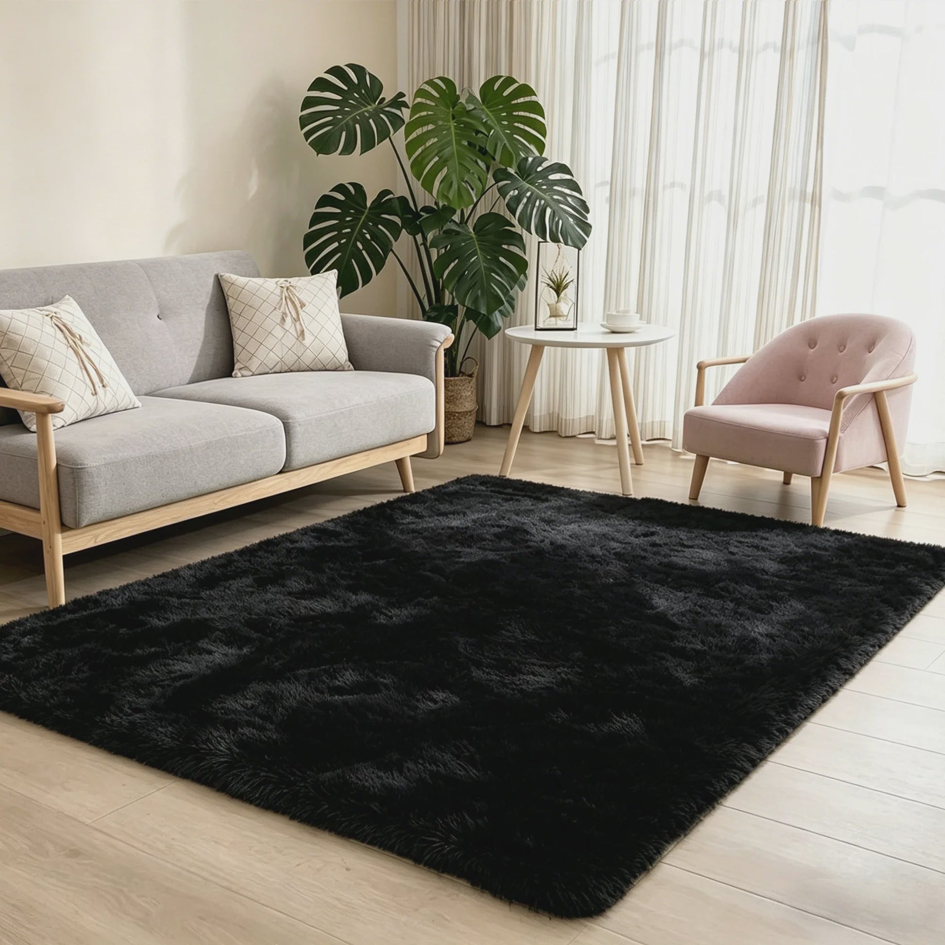 Superzacht Hoogpolig Vloerkleed - Pluizig & Luxueus voor Woonkamer, Slaapkamer & Kinderkamer