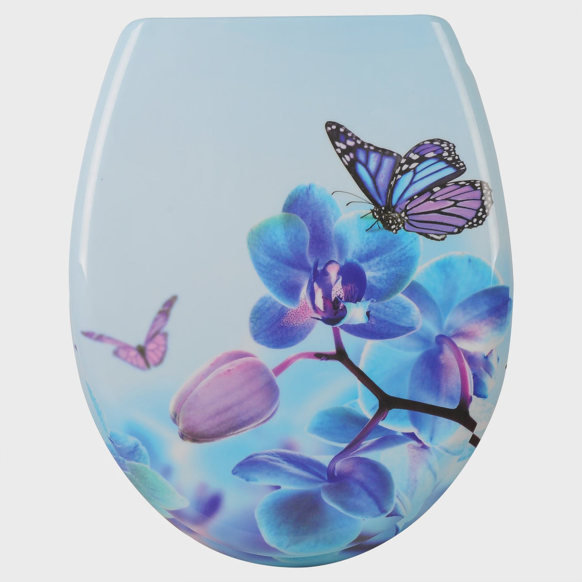 Luxe Toiletzitting met Soft-Close – Universeel, PP Materiaal, Zwart met Gouden Marmerprint