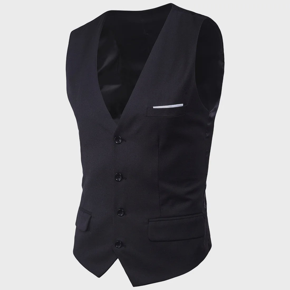 Stijlvol Heren Gilet - Slim Fit voor Bruiloft, Feest of Zakelijk
