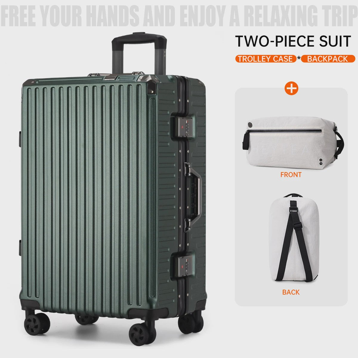 Ruime Koffer Trolley - Stevig & Duurzaam - Handbagage Geschikt - Unisex