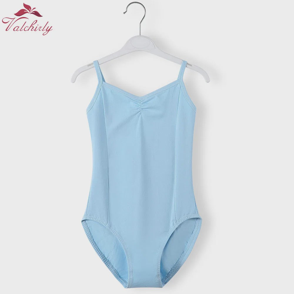 Meisjes Ballet Leotard met Bandjes - Katoen - Dans & Gymnastiek