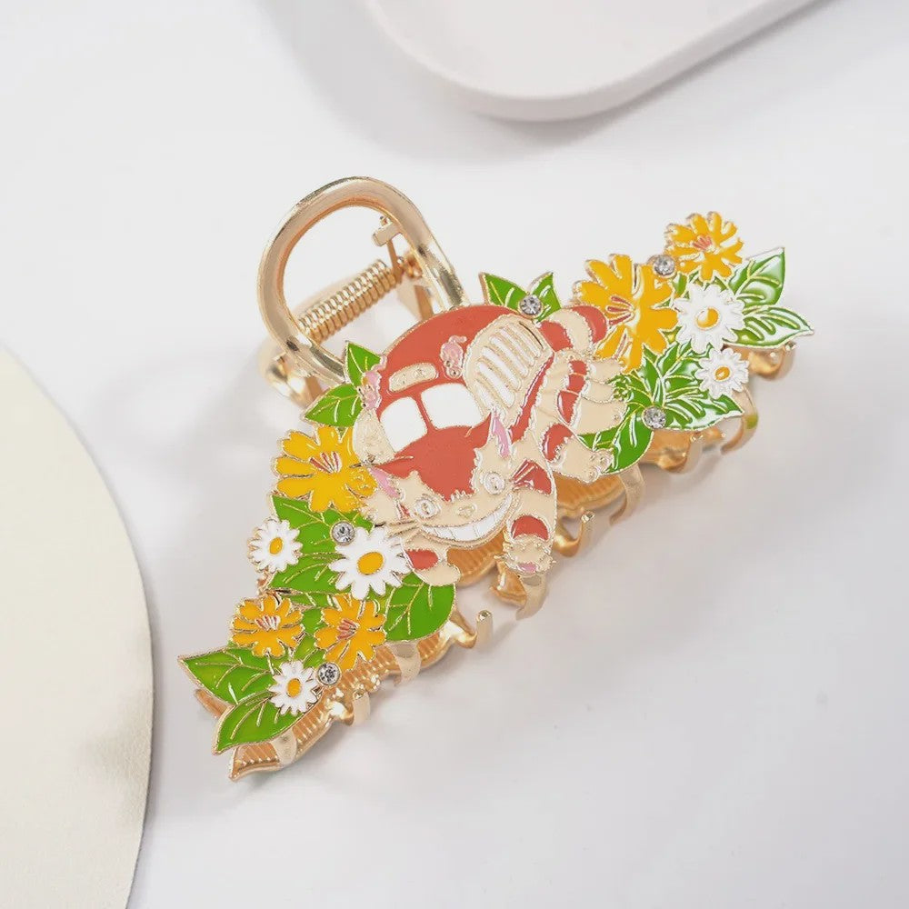 Unieke Haarclip Klauw met Schattige Cartoon & Draak Designs - Grote Formaat