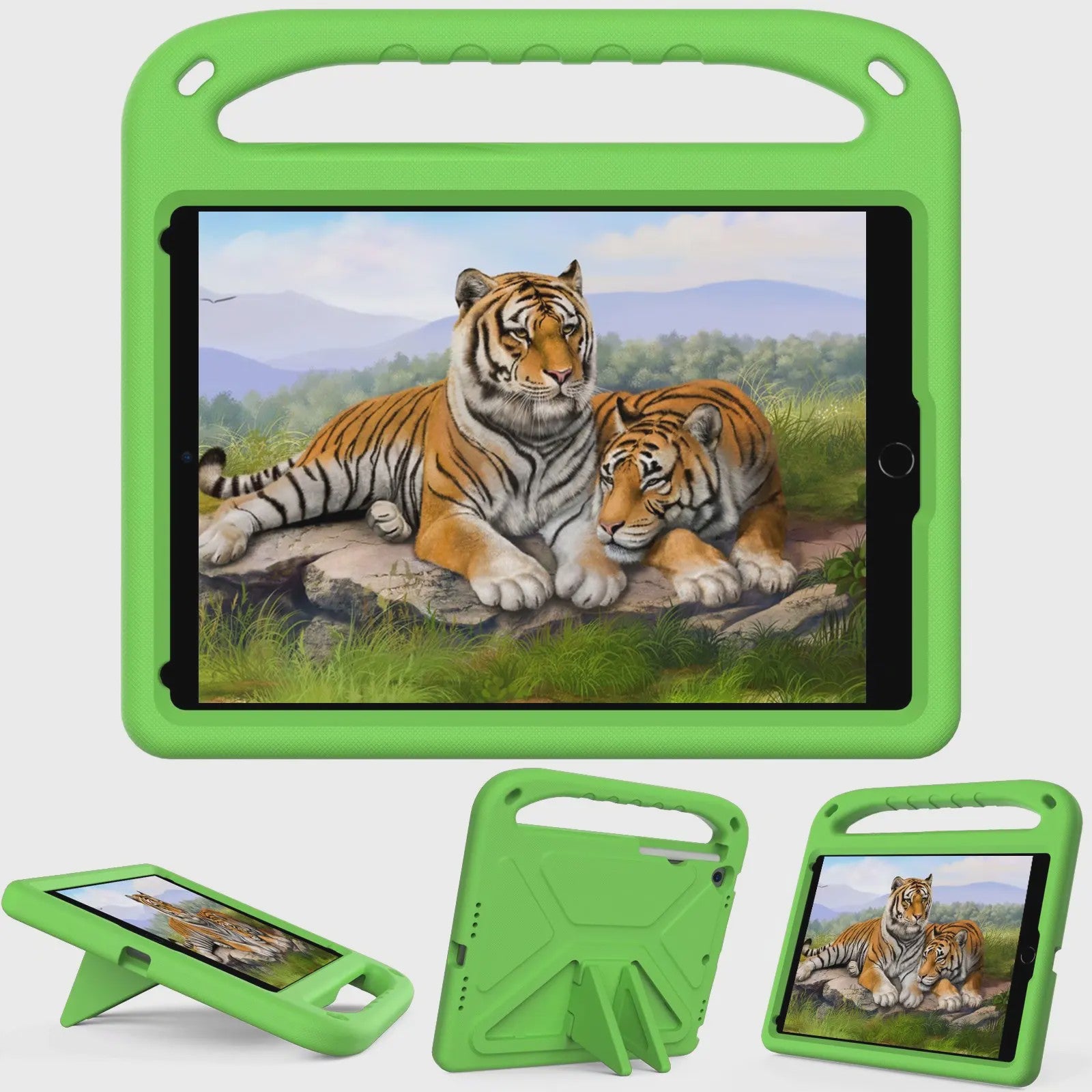 Schokbestendige EVA Kinderhoes met Handvat & Standaard voor iPad 10.2, 10.9, 11 inch