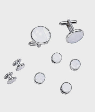 Set Manchetknopen en Tuxedo Studs voor Heren - Stijlvolle Accessoires voor Bruiloft en Feest