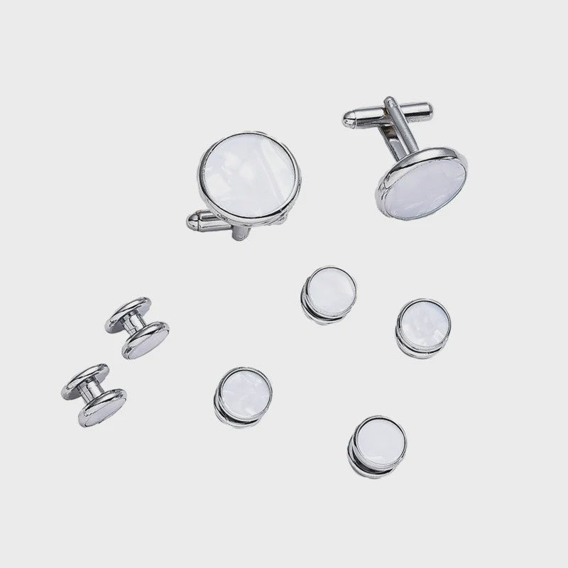 Set Manchetknopen en Tuxedo Studs voor Heren - Stijlvolle Accessoires voor Bruiloft en Feest
