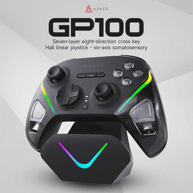 Ajazz GP100 Draadloze Game Controller - PC, PS3, Switch, iOS & Android