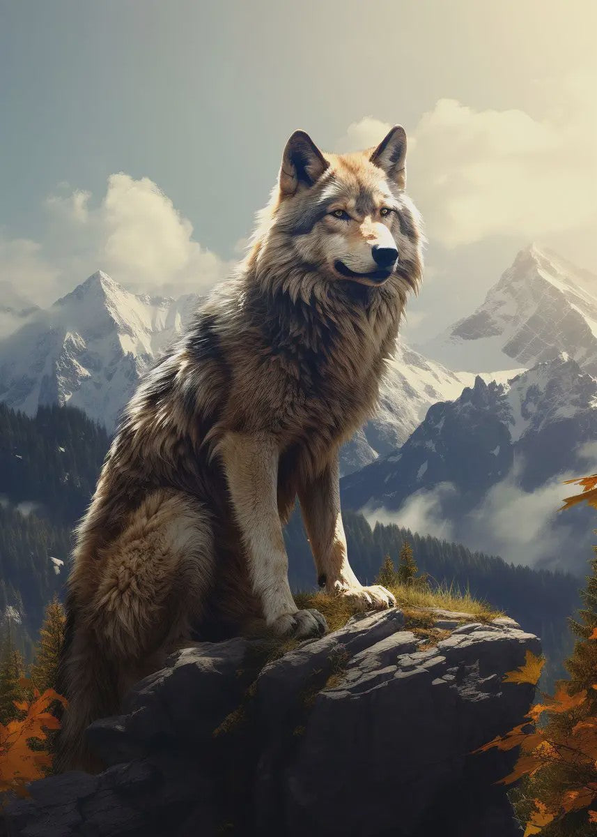 Canvas Posters: Majestueuze Wilde Dieren & Berglandschappen voor aan de Muur