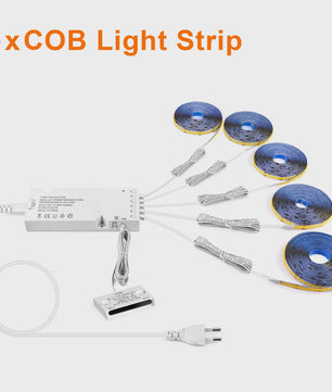 Slimme COB LED Strip met Dubbele Deursensor - Automatisch Aan/Uit bij Openen/Sluiten