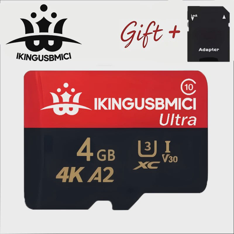 Snelle Micro SD Kaart (32GB-512GB) - U3, V30, A2 - Hoge Kwaliteit & Duurzaam