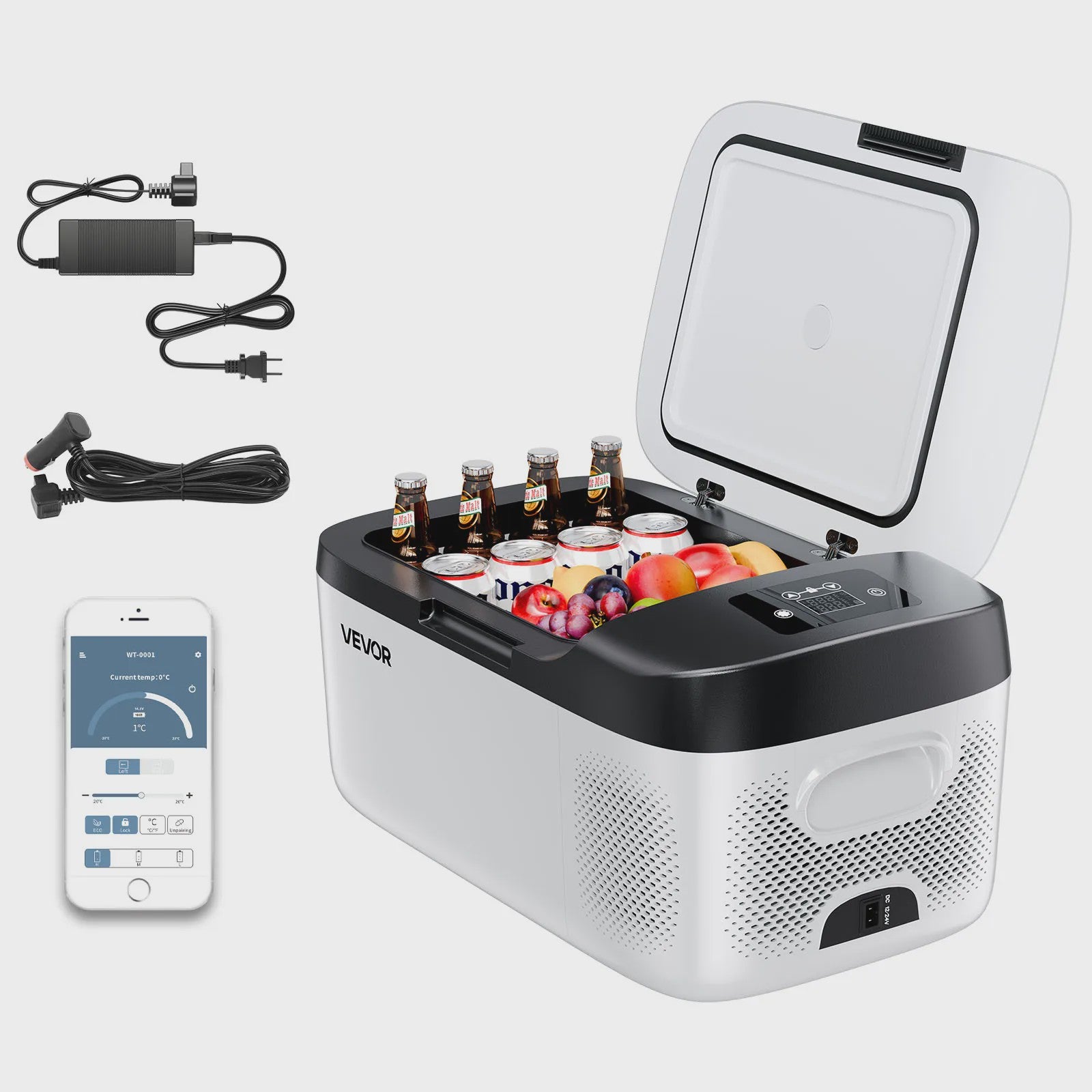 Draagbare Koelbox Vriezer 20L-55L - Compressor Koeling voor Auto, Camping & Thuis