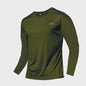 Heren Zomer T-shirt Lange Mouw - Ice Silk, Sneldrogend & Ademend voor Sport & Outdoor