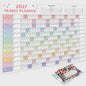 2027 Jaarplanner Kalender - Creatieve Wandkalender & Planner met Stickers