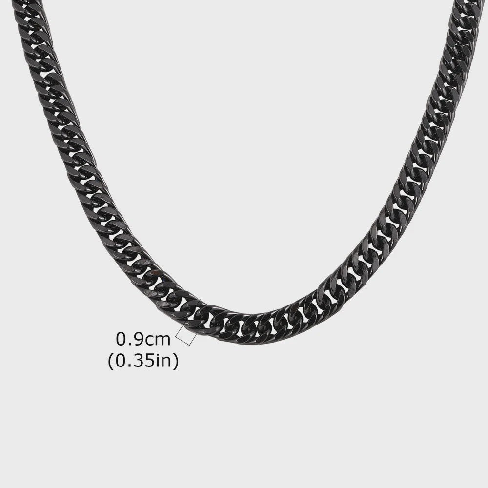 Vnox RVS Kubaanse Ketting voor Heren & Dames - 3/5/7/9mm Breed, Waterdicht & Hypoallergeen