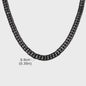 Vnox RVS Kubaanse Ketting voor Heren & Dames - 3/5/7/9mm Breed, Waterdicht & Hypoallergeen