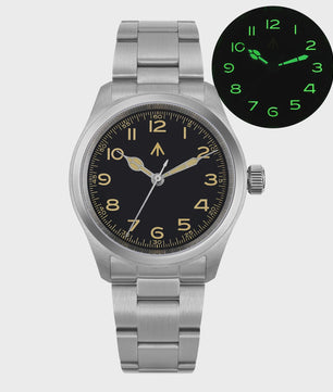 Militado ML08 Vintage Herenhorloge - Quartz VH31, Saffierglas, 10ATM Waterdicht