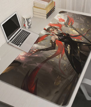 Luxe PU Leer XL Gaming Muismat - Anti-slip Bureau Mat met League of Legends Designs