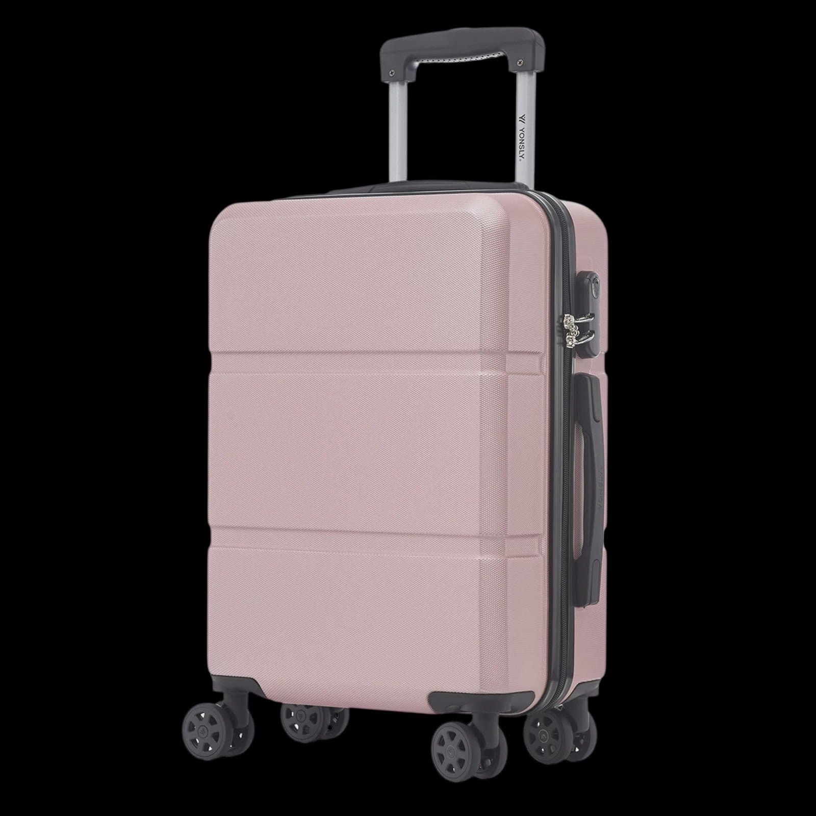 YONSLY Hardcase Koffer 16/20/24/28 Inch - Lichtgewicht 4-Wiel Trolley met Cijferslot