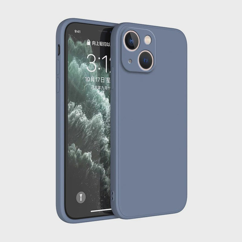 Luxe Vloeibare Siliconen Hoesje met Camera Bescherming voor iPhone 14 Plus, 11, 12, 13, 14 Pro Max, 12 Mini, 13 Mini