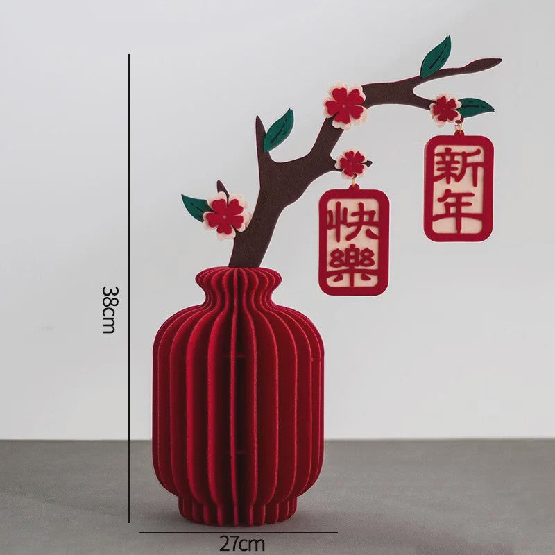 Rode Kalebas Honingraat Decoratie - Chinees Nieuwjaar, Lente Festival & Feestelijke Aankleding