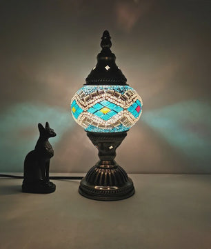 Handgemaakte Mozaïek Tafellamp - Vintage Art Deco Stijl Nachtlampje