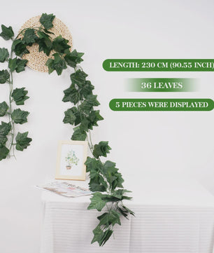Kunstige Klimop Slang 2.1M - Groene Nep Plant voor Decoratie, Bruiloft & Feest