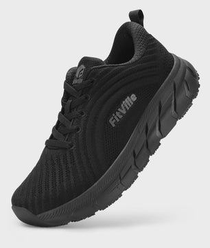 FitVille Extra Brede Hardloopschoenen voor Heren - Lichtgewicht, Ademend & Anti-slip