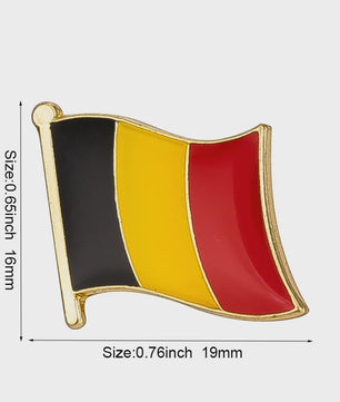 Belgische Vlag Speld - Stijlvolle Badge voor Kleding en Tassen