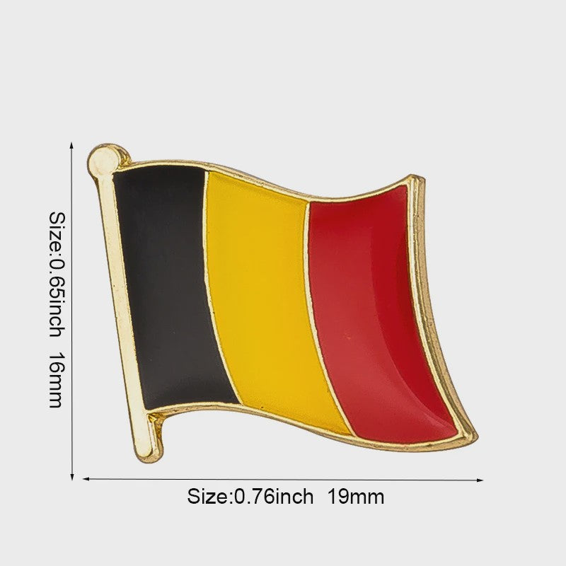 Belgische Vlag Speld - Stijlvolle Badge voor Kleding en Tassen