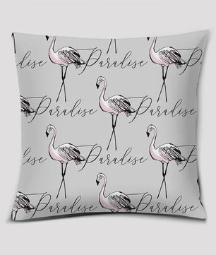 Vrolijke Flamingo Kussenhoes Vierkant - Decoratie voor Bank & Auto