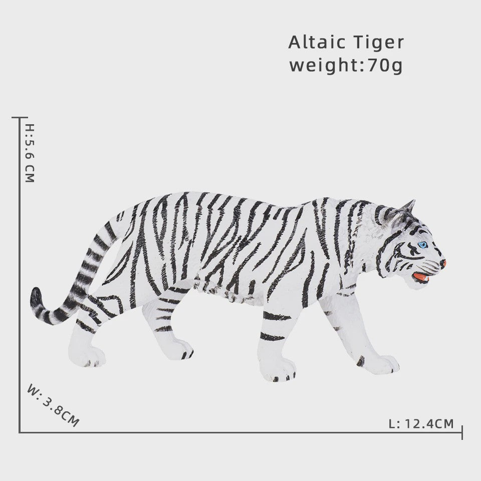Realistische Wild Animal Speelgoed Set: Olifant, Leeuw, Cheetah, Tijger - Educatief Cadeau