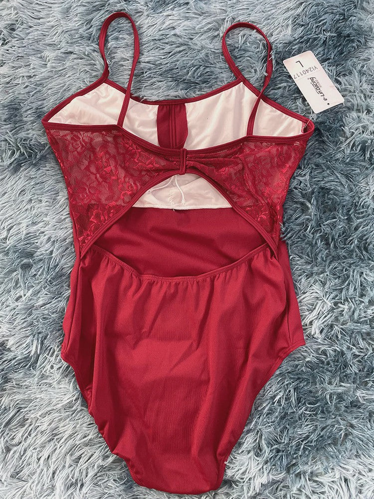 Elegante Ballet Leotard met Kant voor Dames - Perfect voor Dans en Yoga