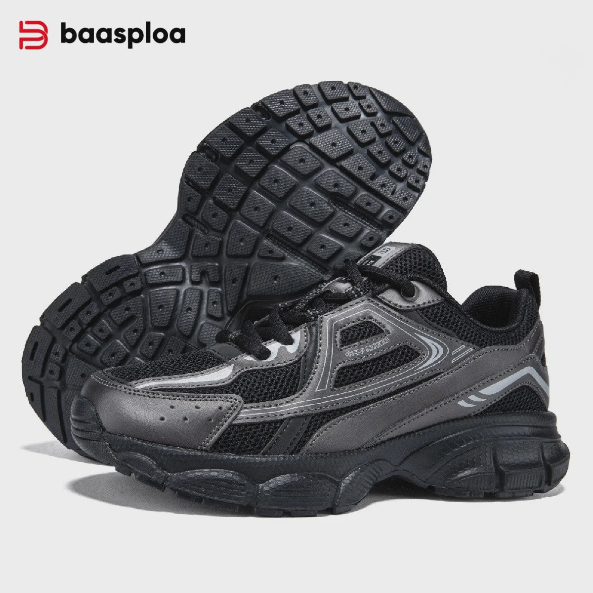 Baasploa Dames Sportschoenen - Lichtgewicht Ademende Hardloopsneakers met Anti-slip Zool