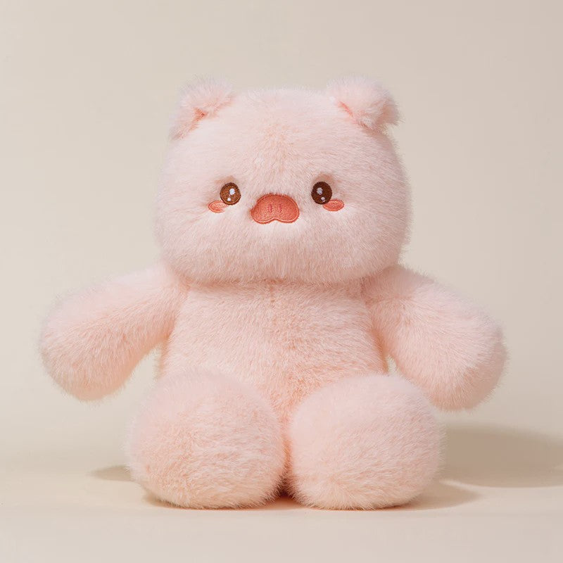 Knuffelkoe Pluche Zittend - Zacht en Warm Kindermaatje - Decoratie Cadeau