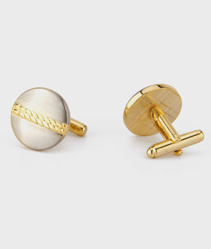 Goudkleurige Manchetknopen Set voor Heren | Stijlvolle Koperen Accessoires | Cadeau voor Hem