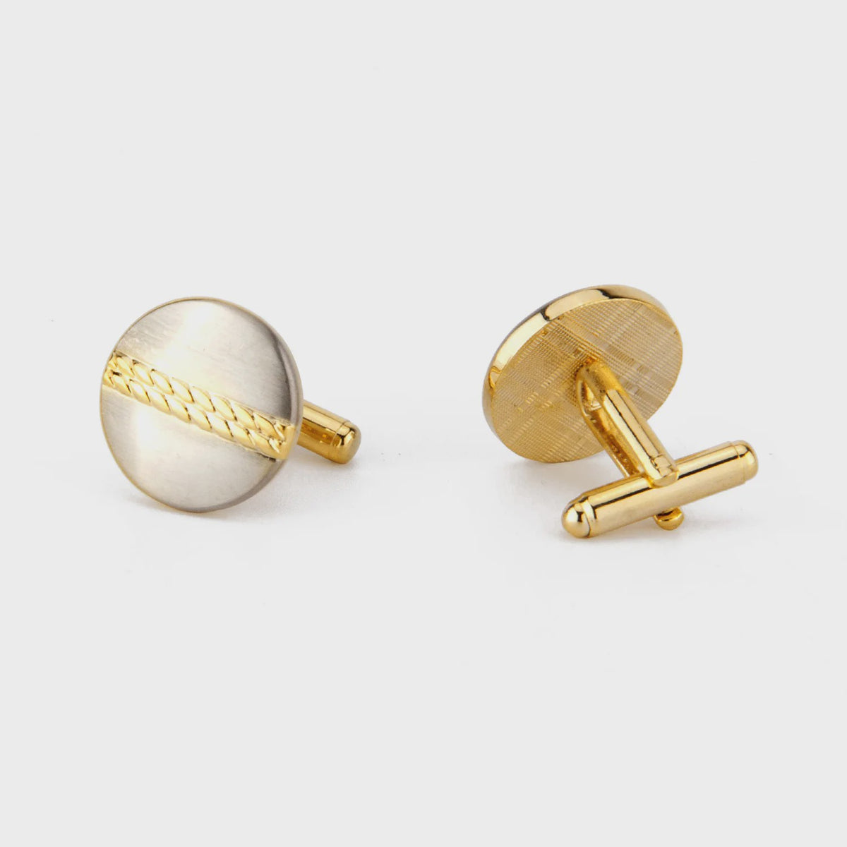 Goudkleurige Manchetknopen Set voor Heren | Stijlvolle Koperen Accessoires | Cadeau voor Hem