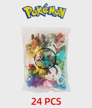 Set van 24 Pokemon Figuren - Diverse Stijlen, 2-3cm - Pikachu, Pokeball & Meer - Leuk Cadeau
