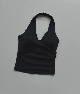 Comfortabele Sport BH met V-hals en Halter Nek - Ademend & Stijlvol