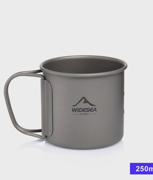 Widesea Titanium Camping Mok - Lichtgewicht & Duurzaam Outdoor Tafelgerei