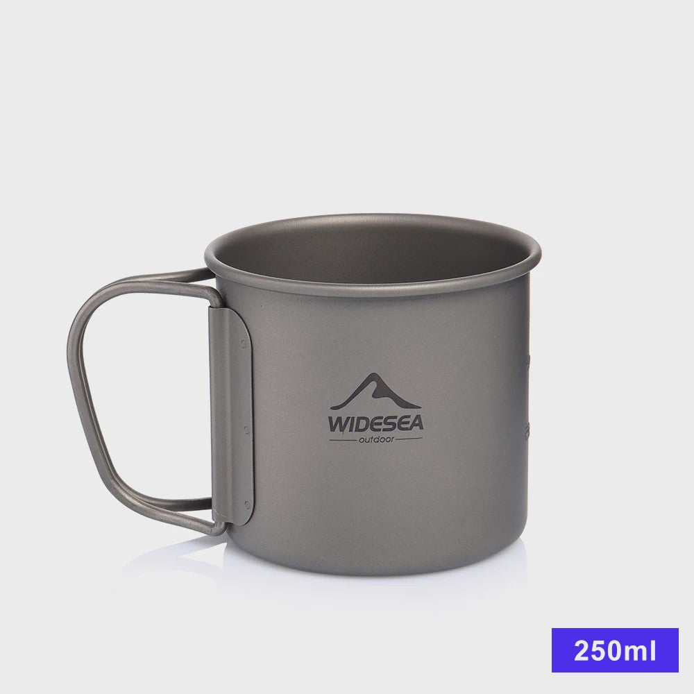 Widesea Titanium Camping Mok - Lichtgewicht & Duurzaam Outdoor Tafelgerei