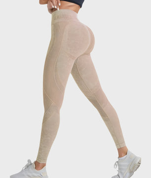 Naadloze Hoge Taille Yoga Legging - Hip Lifting & Ademend voor Sport