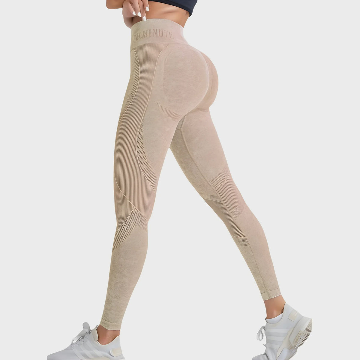 Naadloze Hoge Taille Yoga Legging - Hip Lifting & Ademend voor Sport