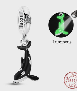 925 Sterling Zilver Charms: Walvishaai, Zeepaardje & Dolfijn - Luminous DIY Sieraden & Cadeaus