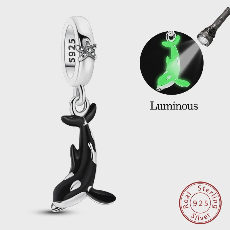 925 Sterling Zilver Charms: Walvishaai, Zeepaardje & Dolfijn - Luminous DIY Sieraden & Cadeaus
