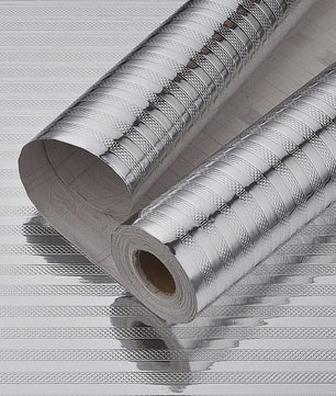Keuken Sticker - Hittebestendig, Waterdicht & Oliebestendig - Aluminium Folie Look