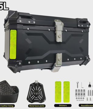 Universele Motor Topcase Aluminium Bagagekoffer - 45L/55L/65L - Quick-Lock