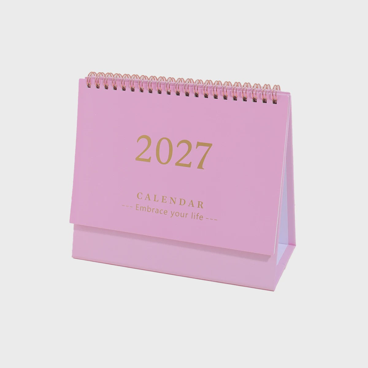 2027 Bureaukalender Maandkalender - Spiraalbinding, Opvouwbaar & Staand - Ideaal voor Planner, Kantoor & Thuis