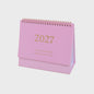 2027 Bureaukalender Maandkalender - Spiraalbinding, Opvouwbaar & Staand - Ideaal voor Planner, Kantoor & Thuis